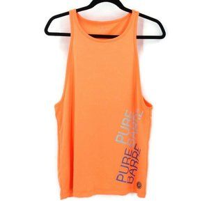 Pure Barre Tank Top Womens M Orange Sleeveless